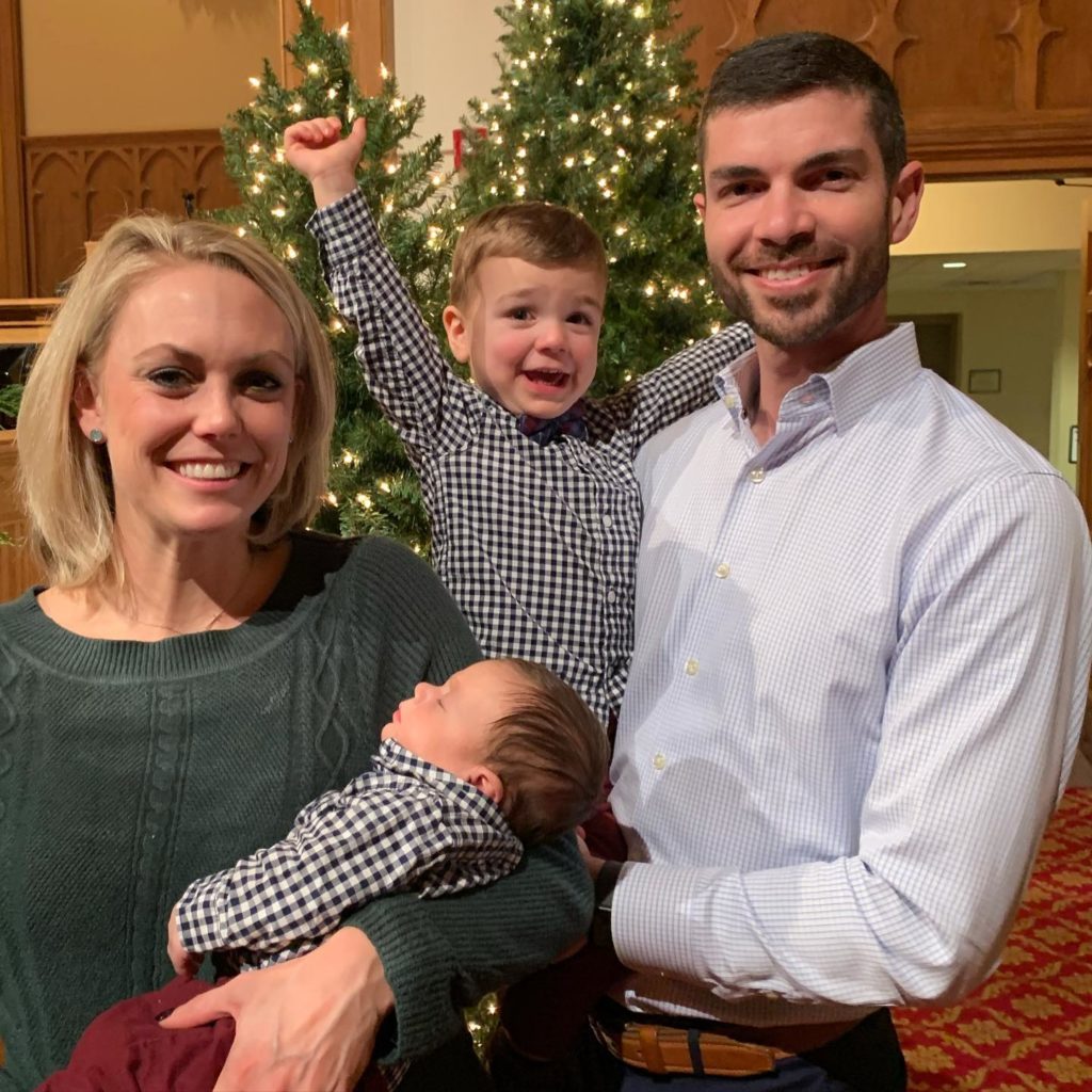attorney chase swanson christmas photo with family