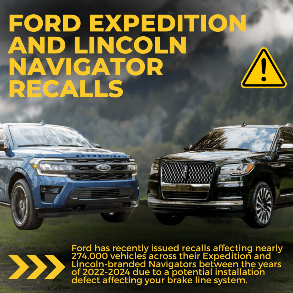 2022-2024 Ford Expedition and Lincoln Navigator Recall