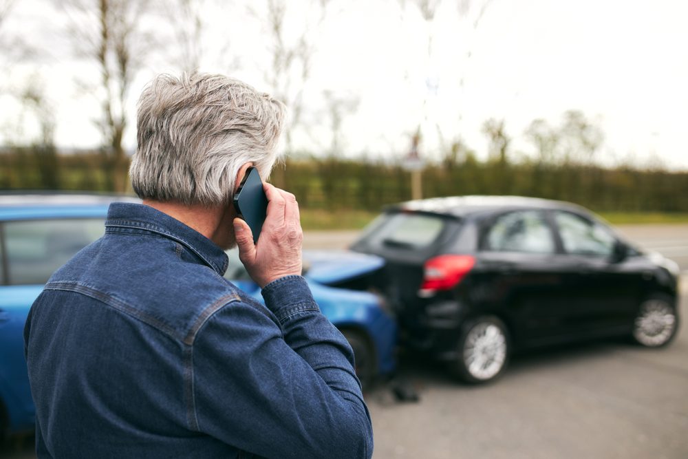 Man calls lawyer asking what to do if someone rear-ends you.
