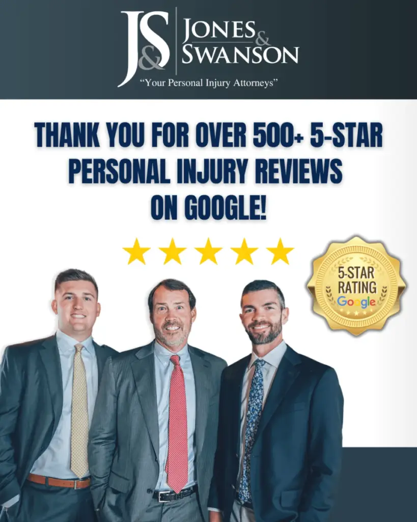 Jones & Swanson is proud to announce that we are the highest-rated 5-star attorneys in Marietta. This recognition would not be possible without our amazing clients and referrals! ⭐⭐⭐⭐⭐