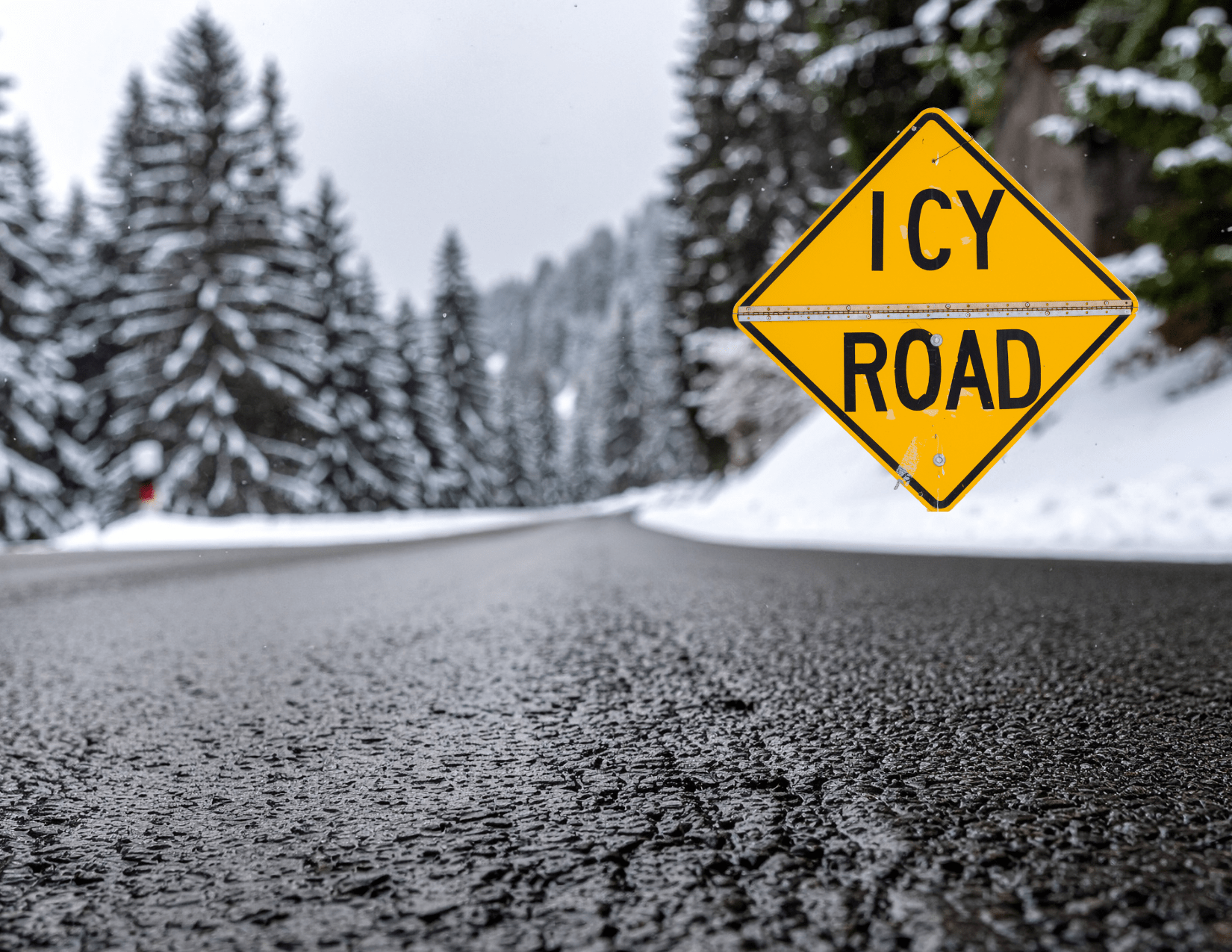 Example of black ice