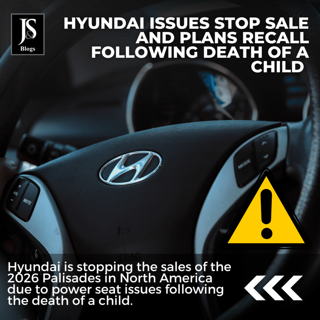 Hyundai stops sales of 2026 Palisade SUVs after Child’s death