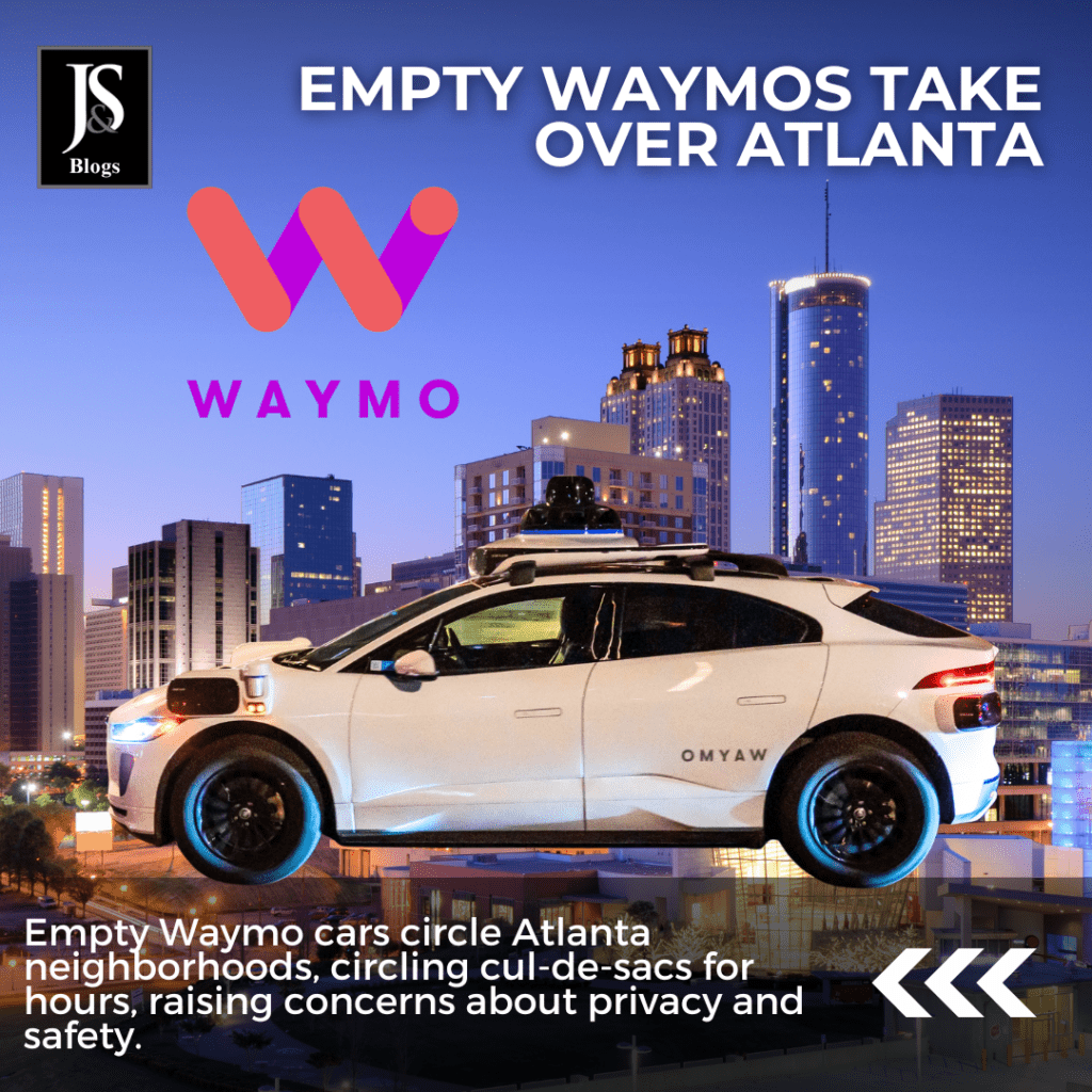 Empty Waymo Cars Take Over Atlanta