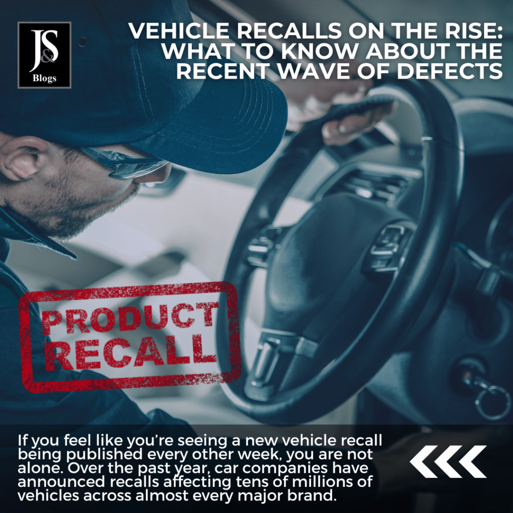 Vehicle Recalls on the Rise: What to Know about the Recent Wave of Defects