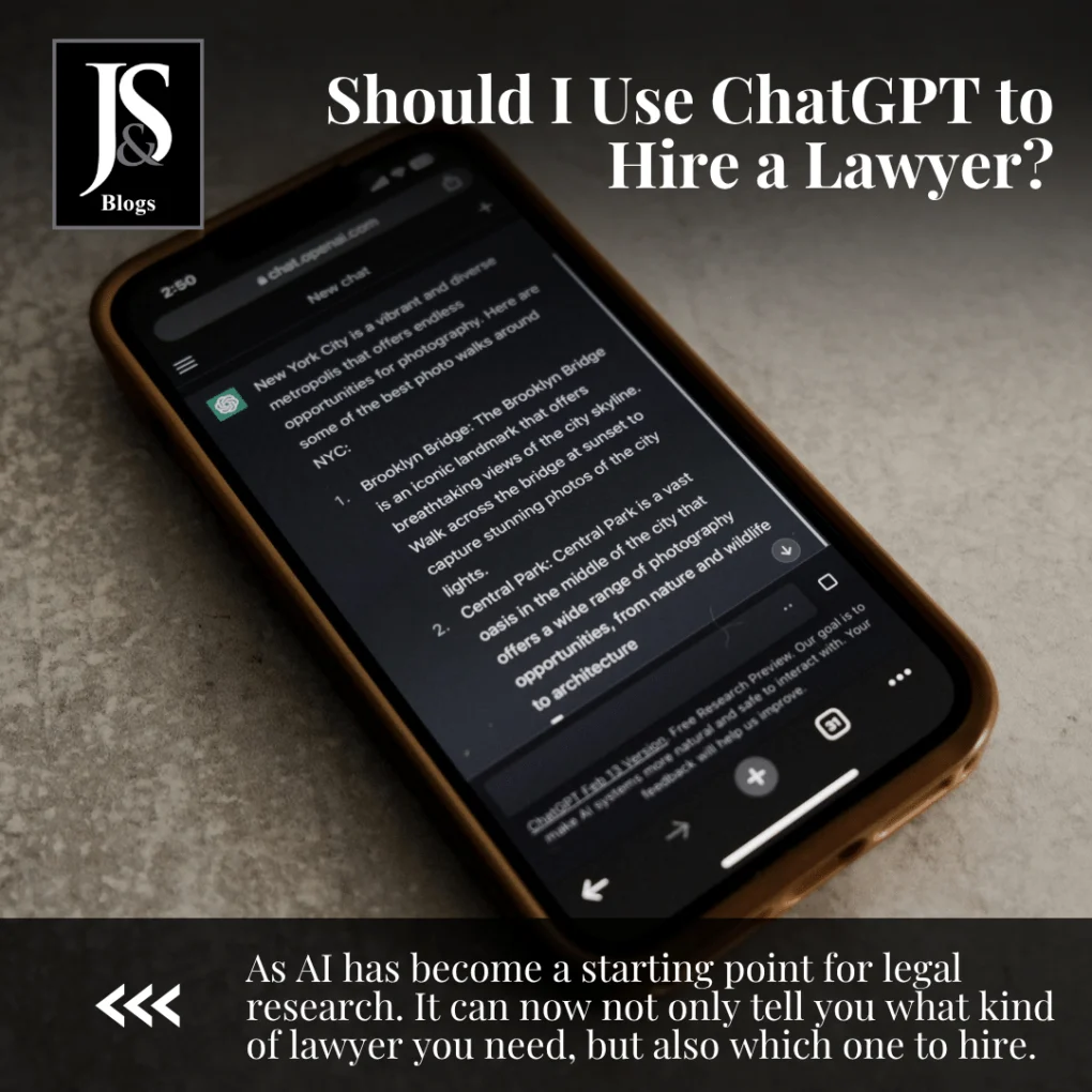 Should I Use ChatGPT to Hire a Lawyer?